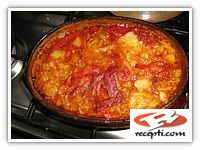 Posna pečena paprika sa obarenim krompirom Posna pečena paprika sa obarenim krompirom