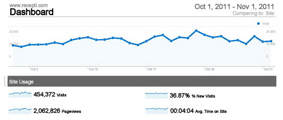 Google Analytics Statistika sajta