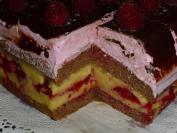 Krem torta sa malinama