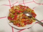 Salata sa prazilukom i pečenim paprikama