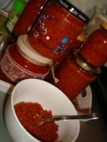 Ajvar od pečenih paprika i plavog patlidžana