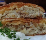 Preliveni burek s mesom