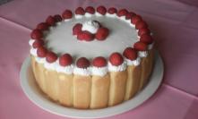 Voćna torta sa jagodama i piškotama