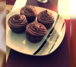 Muffini sa kokosom i čokoladnim filom