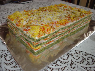 Šarena slana torta