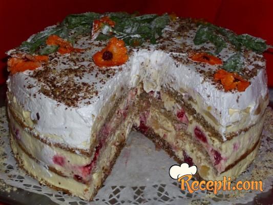 Žuta voćna torta