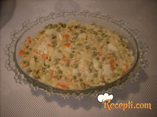 Ruska salata sa piletinom (2)