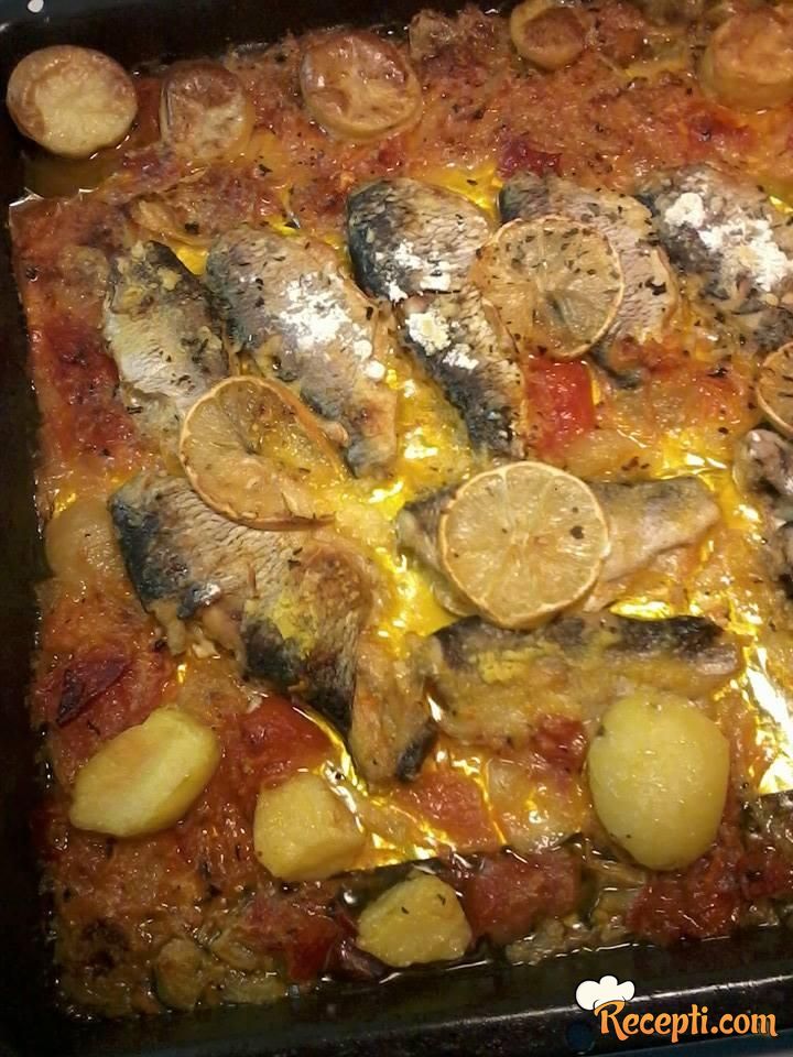 Riba u povrću