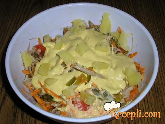 Salata od zeleniša kuvanog u supi