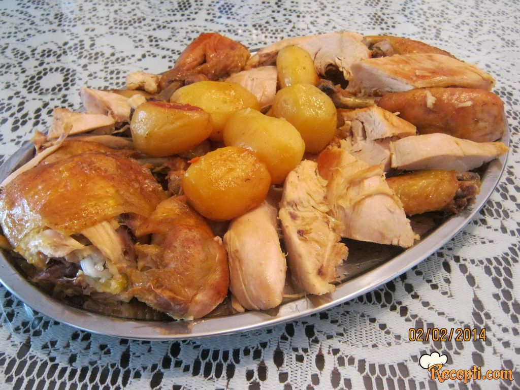 Piletina sa puterom od kikirikija