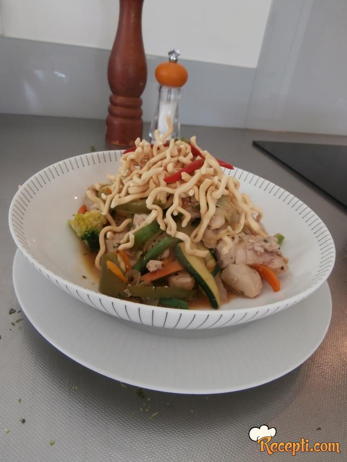 Piletina mešaj i prži (Stir Fry)