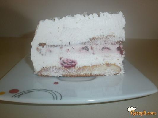 Brza voćna torta (višnje)