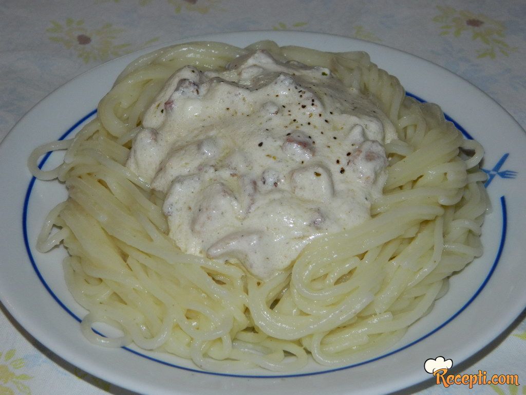 Špagete sa belim mesom