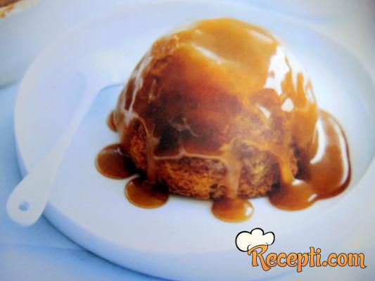 Karamel banana puding