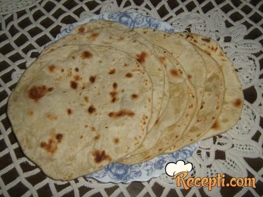 Domaće tortilje - recept za testo