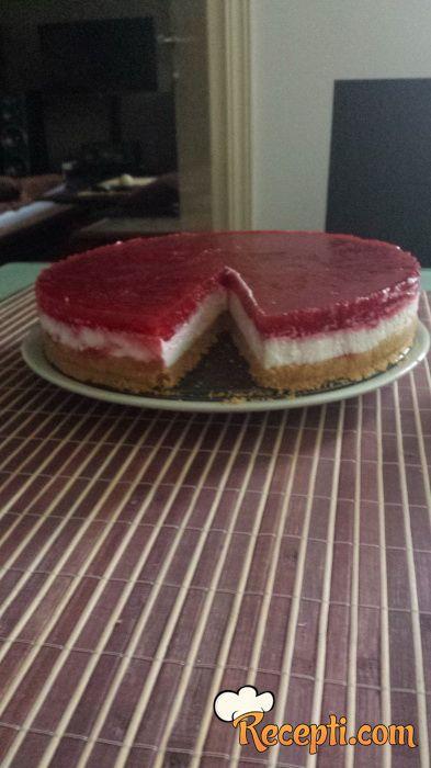 Malina cheese cake