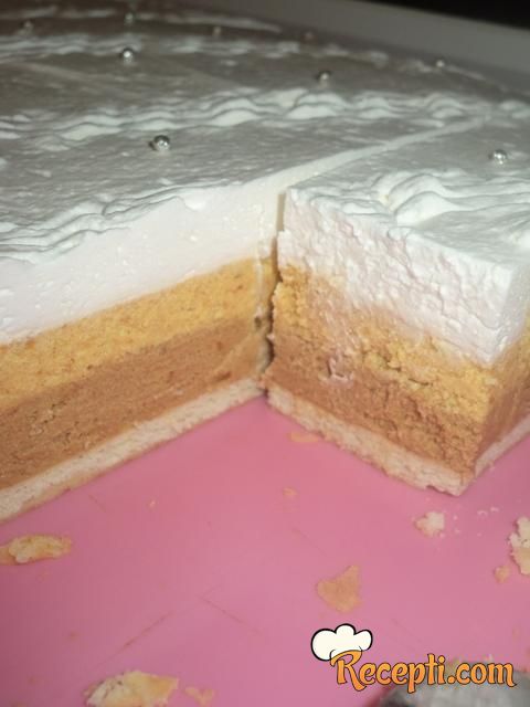 Nepečena milka torta