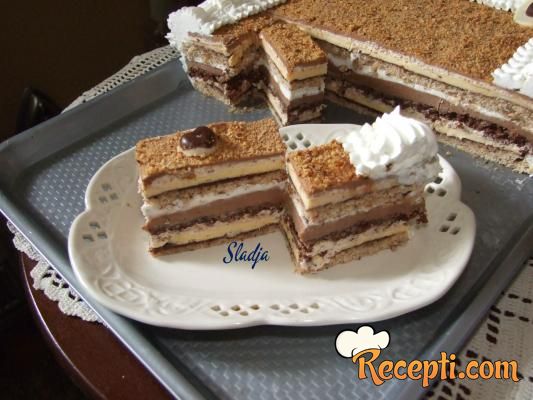 Lešnik-čokoladna torta