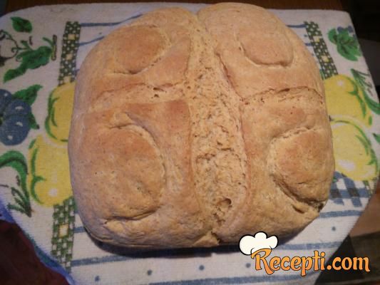 Hleb od pseničnog i integralnog brašna
