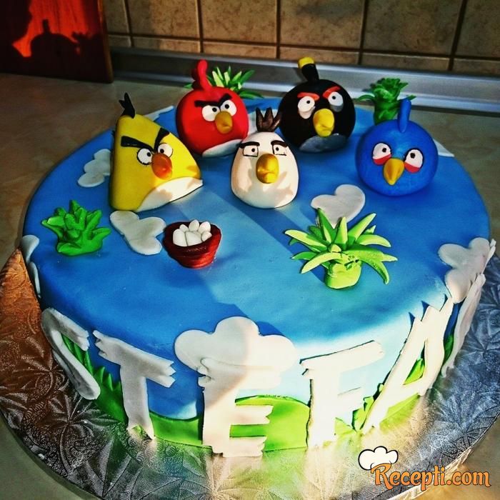 Angry Birds - čokoladna torta