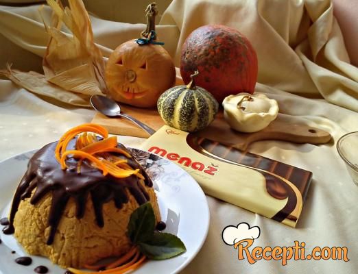 Halloween pumpkin choco cake