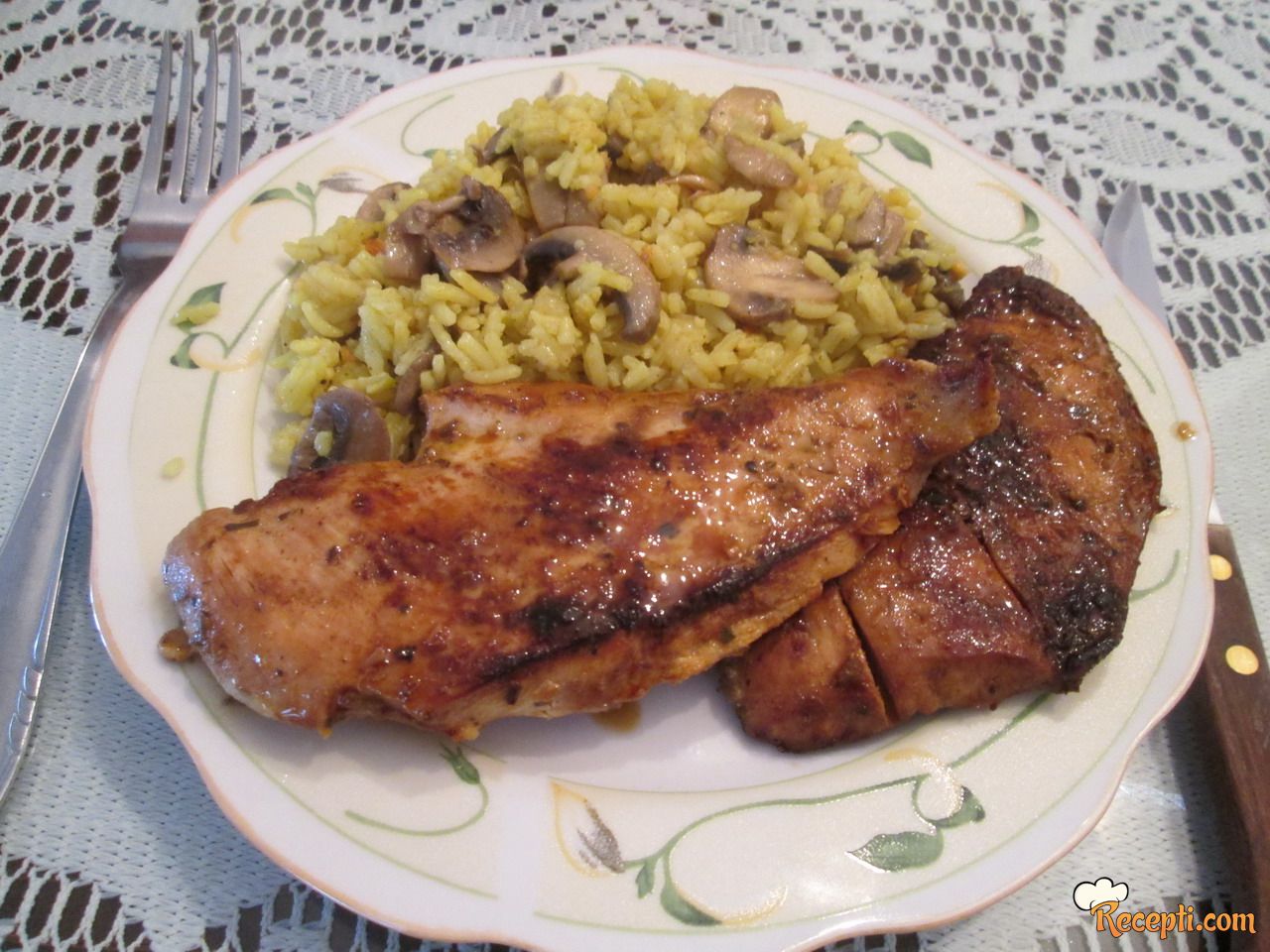 Piletina u marinadi sa maslinovim uljem i medom