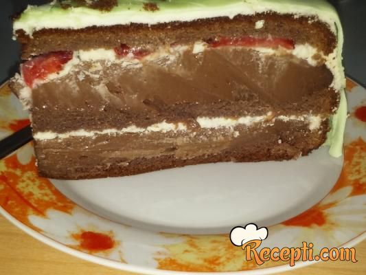 Torta od čokolade i jagoda