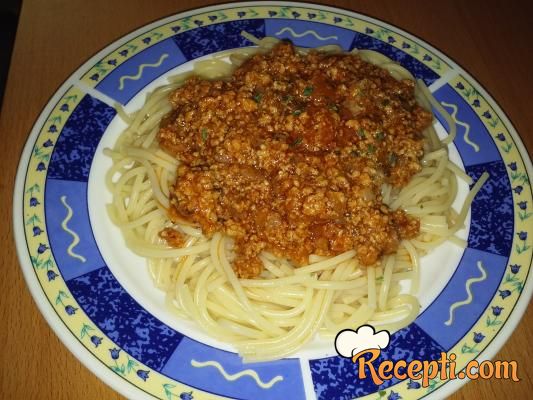 Špageti bolognese (bolonjez) na moj način