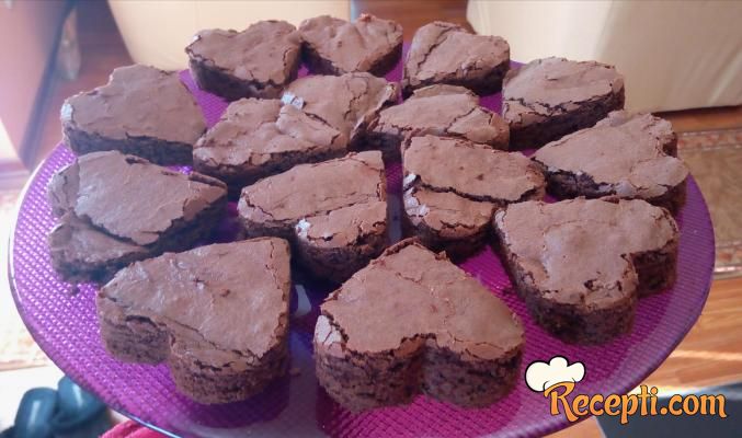 Brownies u obliku srca