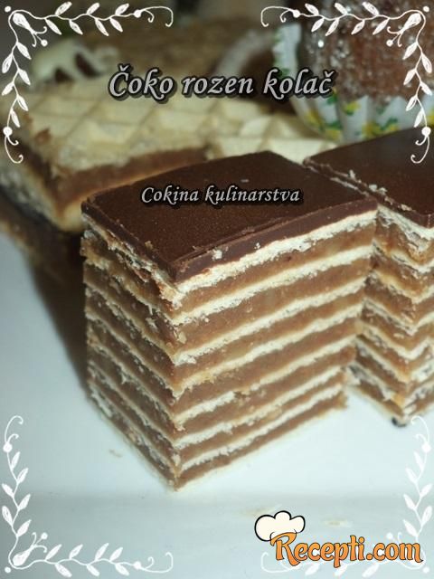 Čoko rozen kolač