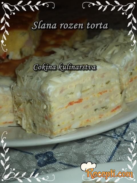 Slana rozen torta