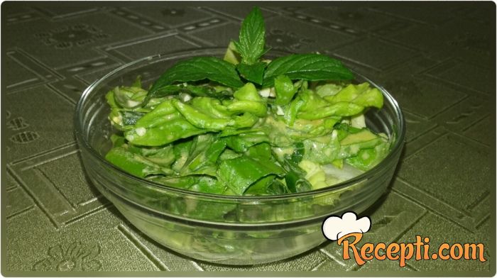 Salata (zelena salata, blitva, crni luk)