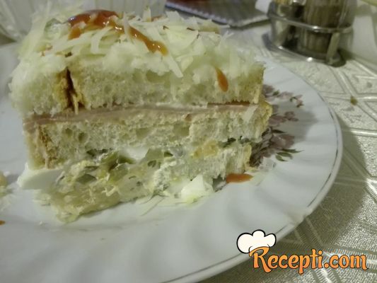 Slana tost torta