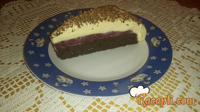 Malina torta sa belom čokoladom