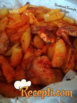 Pikantna piletina sa krompirom iz rerne