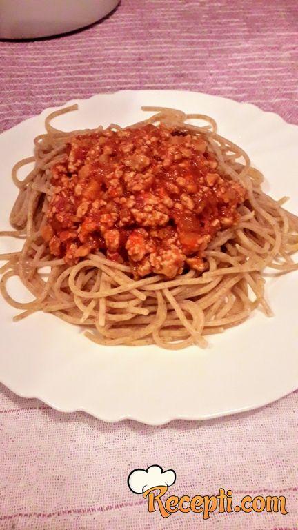 Bolonjeze sa integralnim špagetama