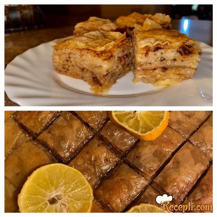 Baklava keksom čokoladom i lešnikom