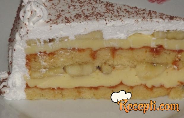 Novogodišnja torta od banana