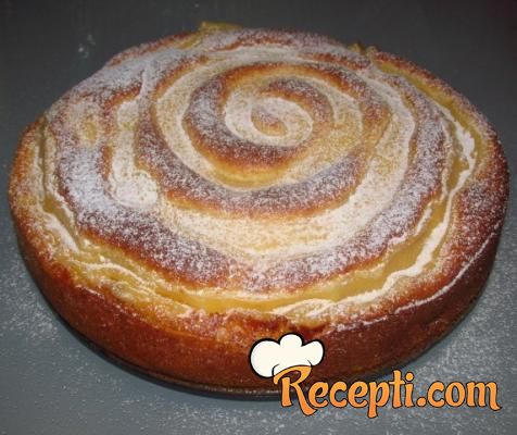 Apfelkuchen mit Vanillecreme