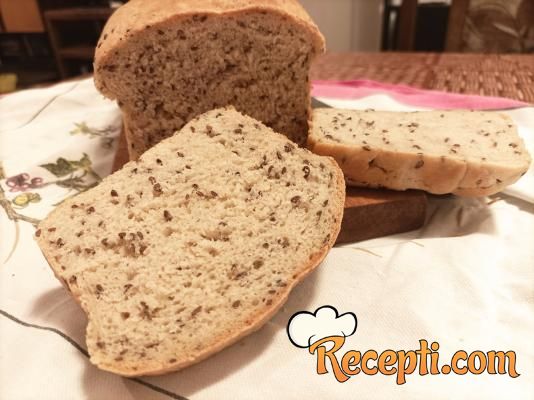Hleb sa ražanim brašnom i semenkama lana