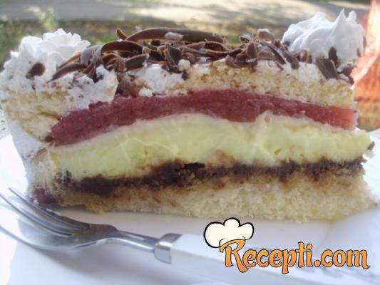 Torta sa jagodama i čokoladom (2)