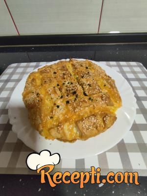 Mozzarella hleb sa belim lukom