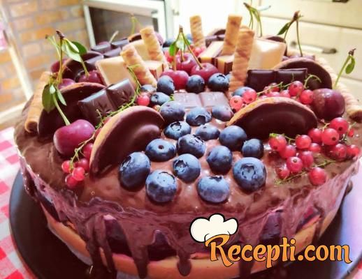 Borovnica jafa torta