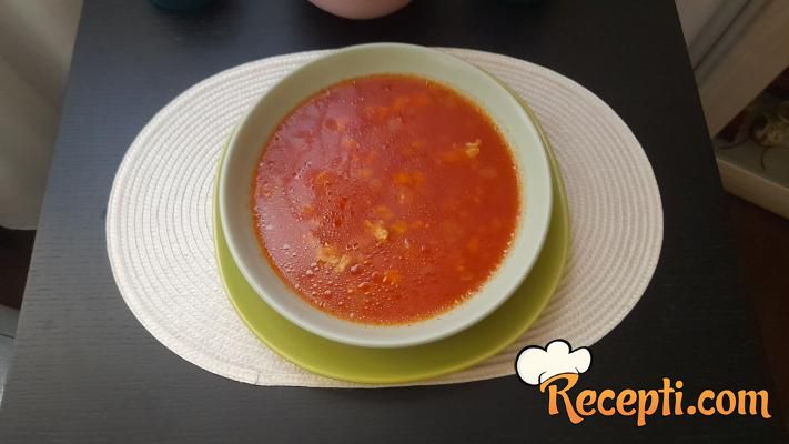 Paradajz čorba sa ćuretinom