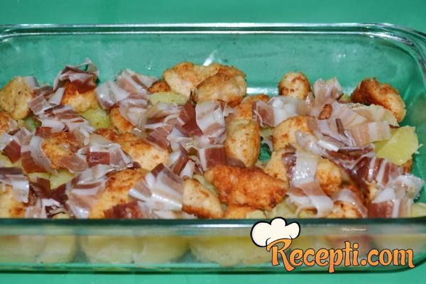 Carbonara krompiri sa piletinom