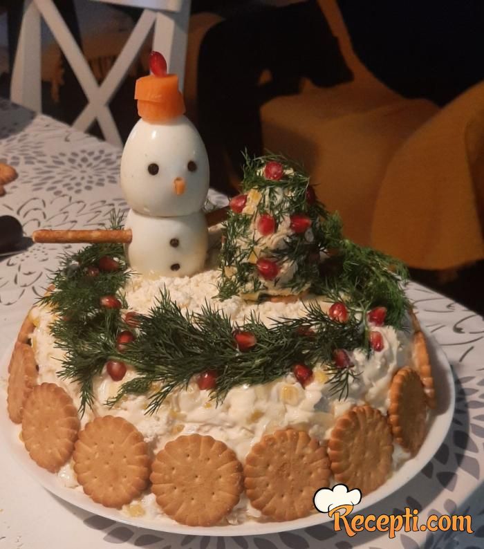 Praznična slana torta