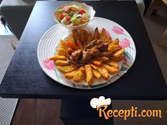 Krompir i pečurke (posno)