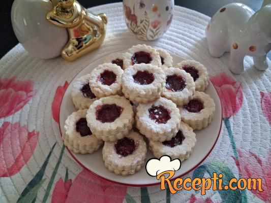 Posni keksići sa džemom