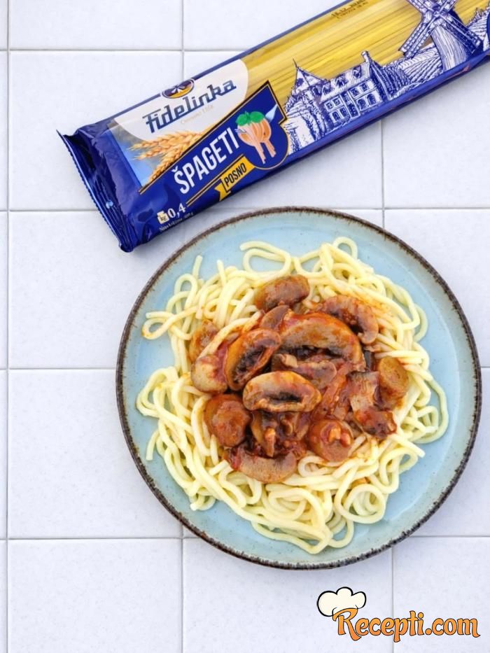 Špagete sa pečurkama