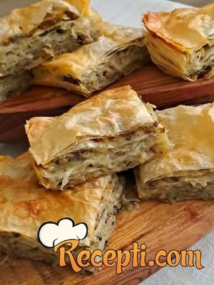 Pita sa šampinjonima i krompirom